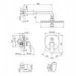 STOLZ 131601 uzidna baterija sa zidnim i ručnim tušem