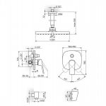 STOLZ 131607 uzidna baterija sa plafonskim i ručnim tušem