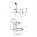 STOLZ 139501 uzidna baterija sa rucnim tusem za ispiranje