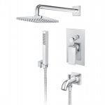 QUADRO JQ31701 uzidna baterija za tuš kadu sa uzidnim i ručnim tušem