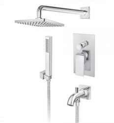 QUADRO JQ31701 uzidna baterija za tuš kadu sa uzidnim i ručnim tušem