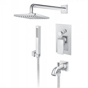 QUADRO JQ31701 uzidna baterija za tuš kadu sa uzidnim i ručnim tušem