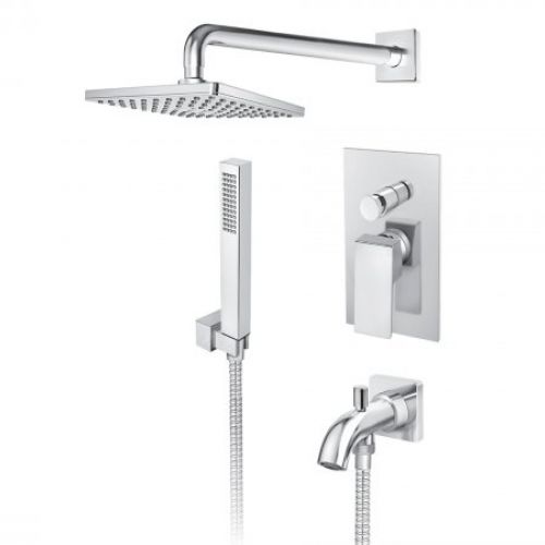 QUADRO JQ31701 uzidna baterija za tuš kadu sa uzidnim i ručnim tušem