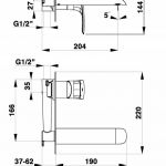HERZ 00080 Elite e80 uzidna baterija za lavabo