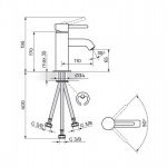 ZERRO JZ30103 Baterija za Lavabo, električni prelivni bojler