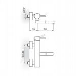 ZERRO JZ32115 Baterija za Sudoperu - Lavabo izliv 150mm