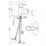 CUBO3 JC30101 Baterija za Lavabo