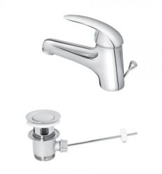 KING J301001M Baterija za Lavabo sa Metalnim Odlivnim Ventilom