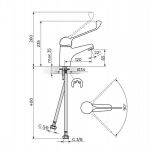 KING J30L001 Baterija za Lavabo - Lekarska
