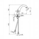 BRONTEE NB21101 Baterija za Lavabo