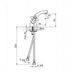 NOSTALGIJA N21101 Baterija za Lavabo