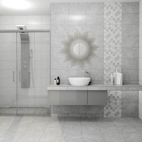 Marmo Light Gray 25×40