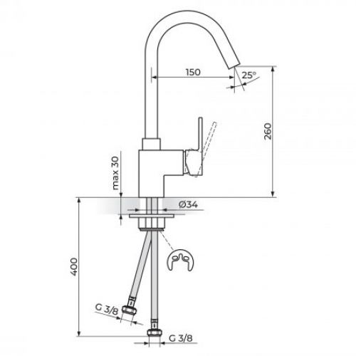 QUADRO JQ38101 Baterija za Sudoperu