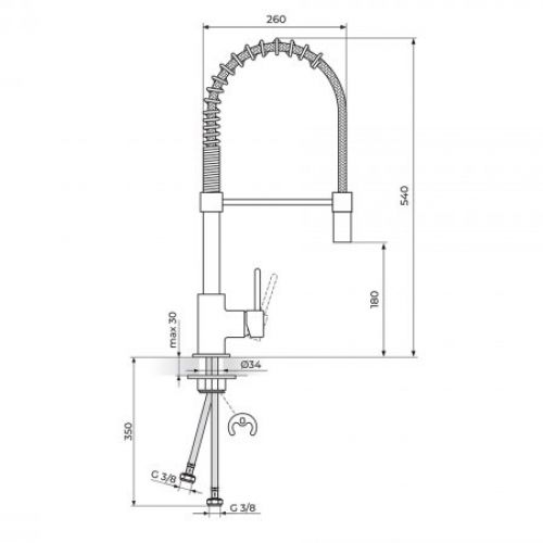 ZERRO JZ38801 baterija za sudoperu - poluprofesionalna
