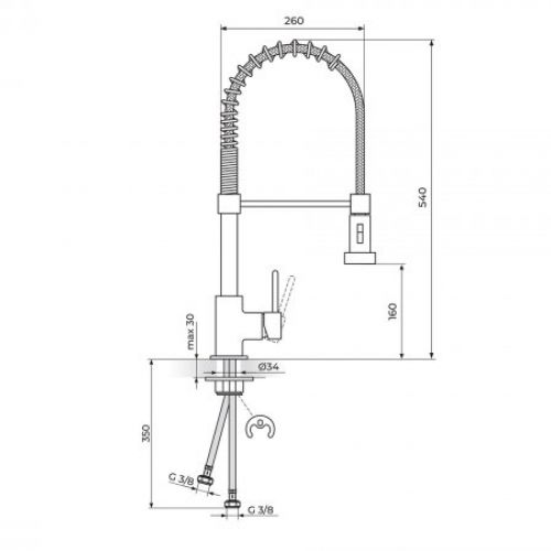 ZERRO JZ38901 baterija za sudoperu - poluprofesionalna