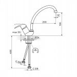 PERLA JP382001 Baterija za Sudoperu Izliv 200mm