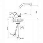 PERLA JP382201 Baterija za Sudoperu Izliv 180mm