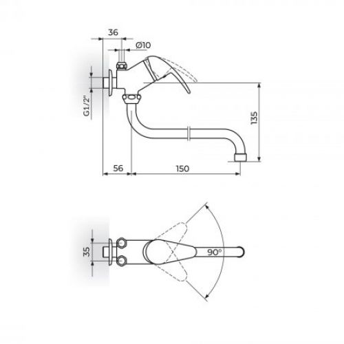 KING J362002 Baterija za Protočni Bojler Izliv 150mm