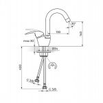 KING J382211 Baterija za Sudoperu izliv 130mm