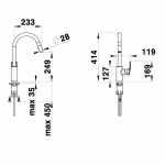 HERZ 00111 Elite e22 baterija za sudoperu sa tušem