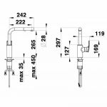 HERZ 00114 Elite e23 baterija za sudoperu sa izvlačnim tušem