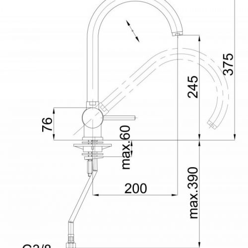 HERZ 00136 FRESH f22 baterija za sudoperu