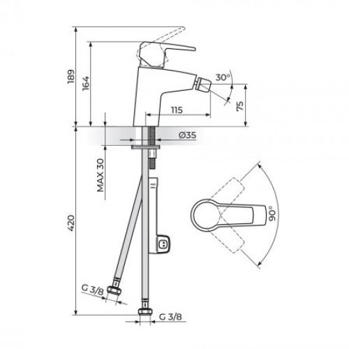 CUBO3 JC39101 Baterija za Bide