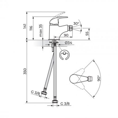 PERLA JP391001 Baterija za Bide