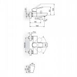 STOLZ 133101 Baterija za Kadu sa Ručnim Tušem