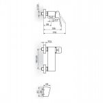 STOLZ 137101 Baterija za Kadu sa Ručnim Tušem