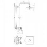 S2 BLACK 237251B baterija za usponski tuš