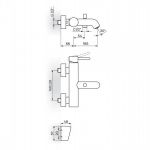 ZERRO JZ33101 Baterija za Kadu sa Ručnim Tušem