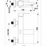HERZ 00360 SQ q30 baterija za kadu sa izlivom