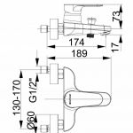 HERZ 00301 INFINITY i30 Baterija za Kadu sa Izlivom