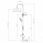 HERZ 00441 FRESH termo f151 termostatski usponski tuš sa ručnim tušem