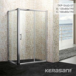 Pravougaoni tuš paravan TKKS465FSTD 100x80x190 providno staklo
