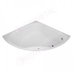 KVIN LUX kada ugaona 140x140cm sa metalnim nosačem i oblogom