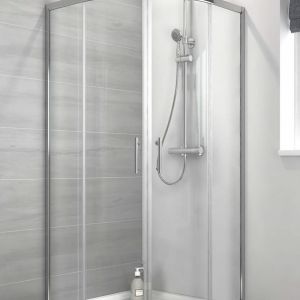 6011 tuš paravan providno staklo R80 Silver 