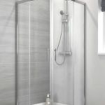 6012/195cm tuš paravan providno staklo R80 Silver 