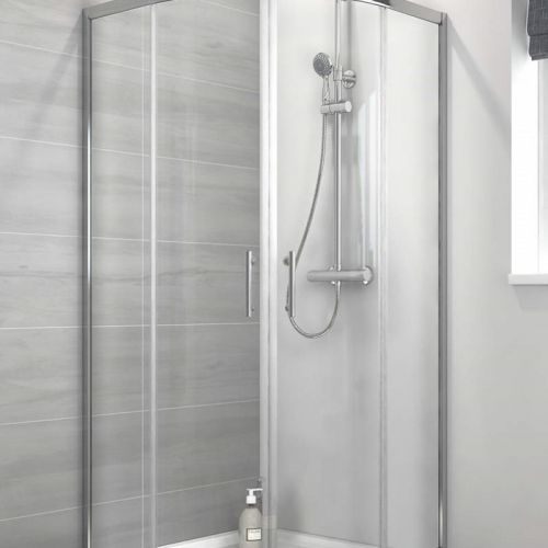 6012/195cm tuš paravan providno staklo R80 Silver 