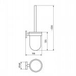 ZERRO JZ908 držač WC četke