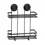 POLICA ZA TUŠ KABINU MagicFIX - 2/1 ravna crna