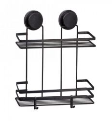 POLICA ZA TUŠ KABINU MagicFIX - 2/1 ravna crna