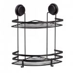 POLICA ZA TUŠ KABINU MagicFIX - 2/1 ugaona crna