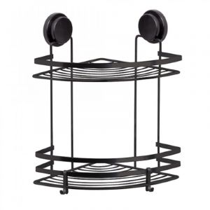 POLICA ZA TUŠ KABINU MagicFIX - 2/1 ugaona crna