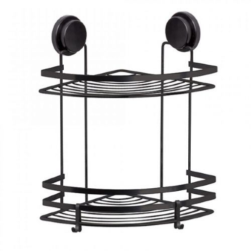 POLICA ZA TUŠ KABINU MagicFIX - 2/1 ugaona crna