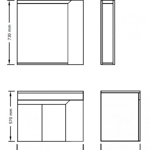 IRIS 75 Antracit – donji deo