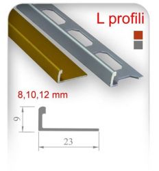 ALU Lajsna L profil  sjaj srebrna 12 mm 2.7
