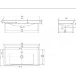 PORTO D Lavabo 85cm 068200-u