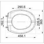 BOLERO WC Daska Bela